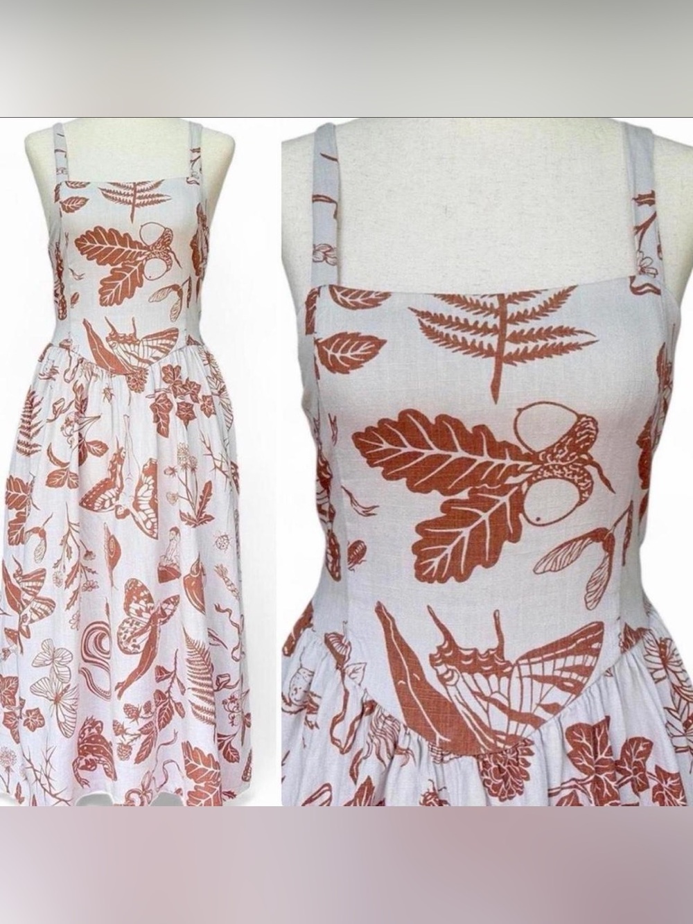 Field Day botanical fairy print dress. Size small